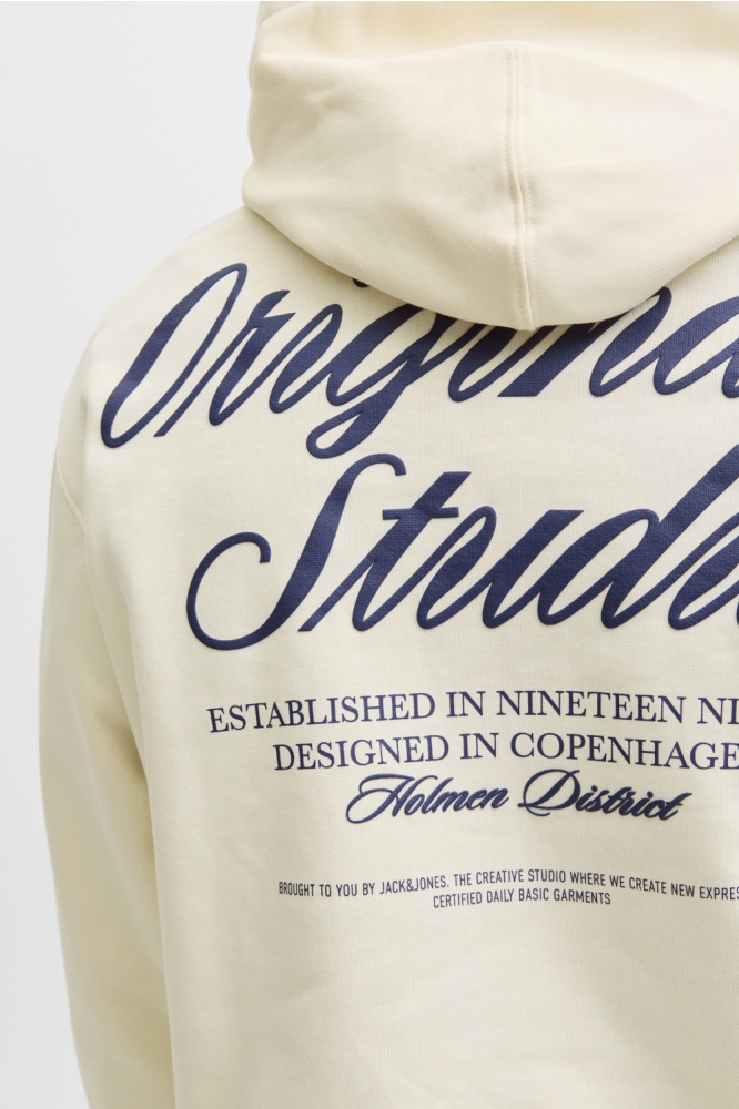 JORNORREBRO TYPO BACK SWEAT HOOD SN 12283054 Antique White